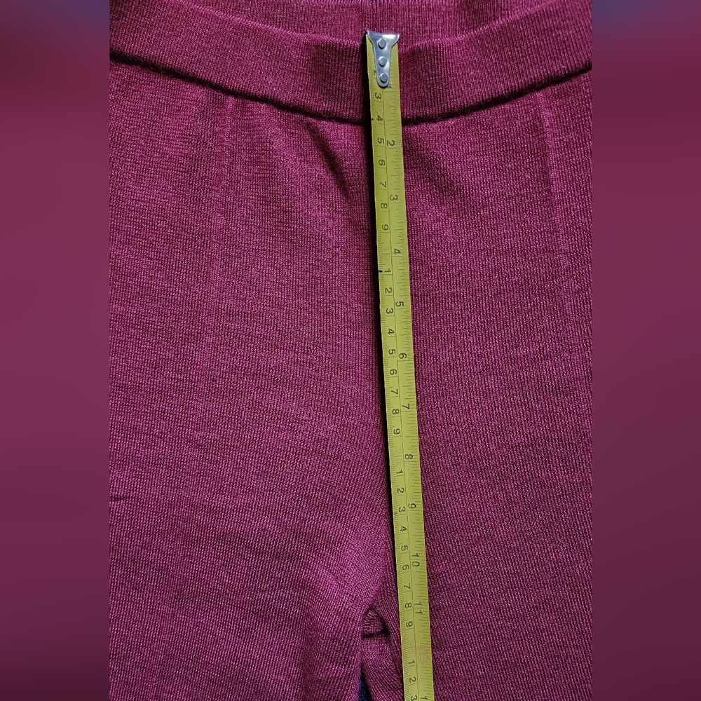Sezane Matthew Trousers Burgundy Small - Picture 8 of 10